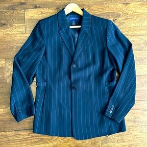Charter Club Navy Stripe Blazer Size 12
